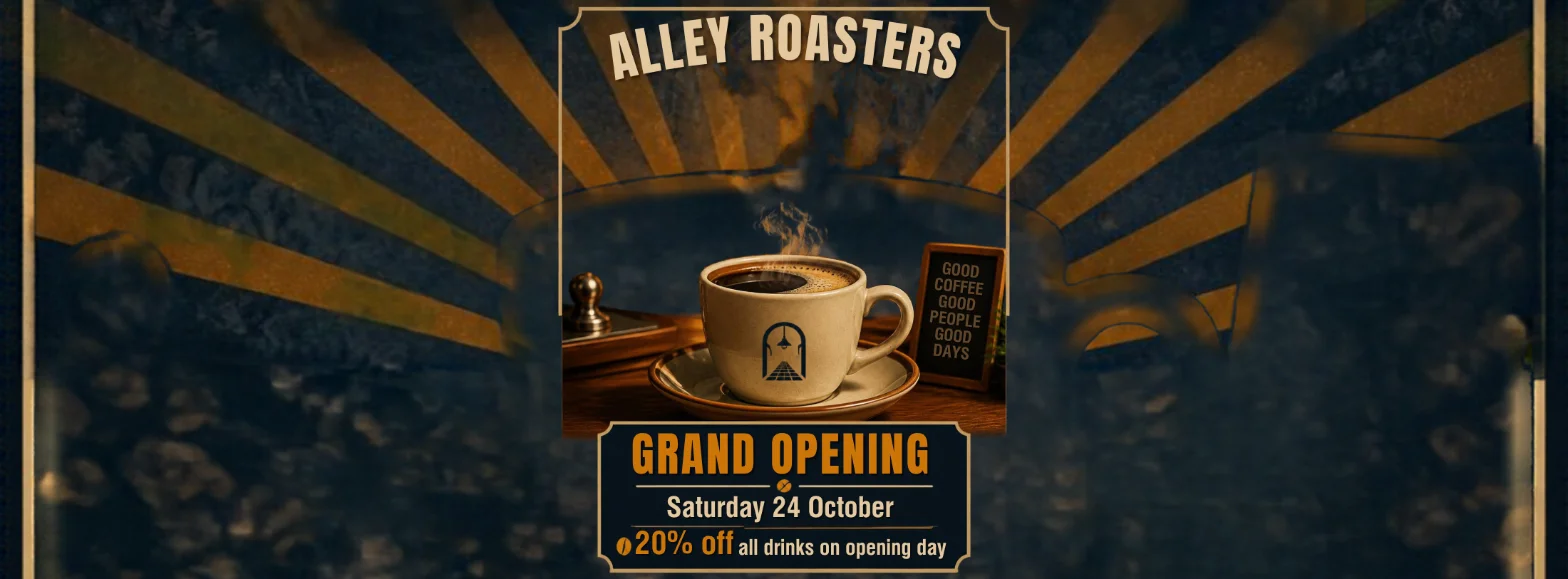 The Facebook Cover made by Canva's resize from a portrait Instagram post: the original layout sits small in the centre of a wide banner, with the background stretched and blurred to either side