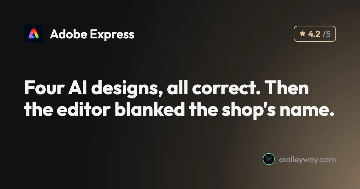 Review: Adobe Express Review: Generous Free Plan, Shaky AI Hand-Off