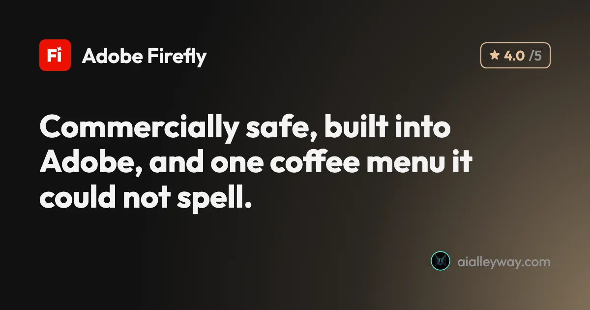 Review: Adobe Firefly Review: Safe to Use, Shaky With Words