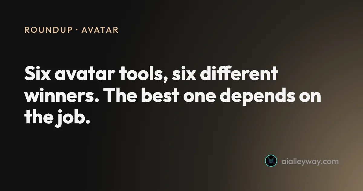 Best AI avatar generator: our picks for every use case