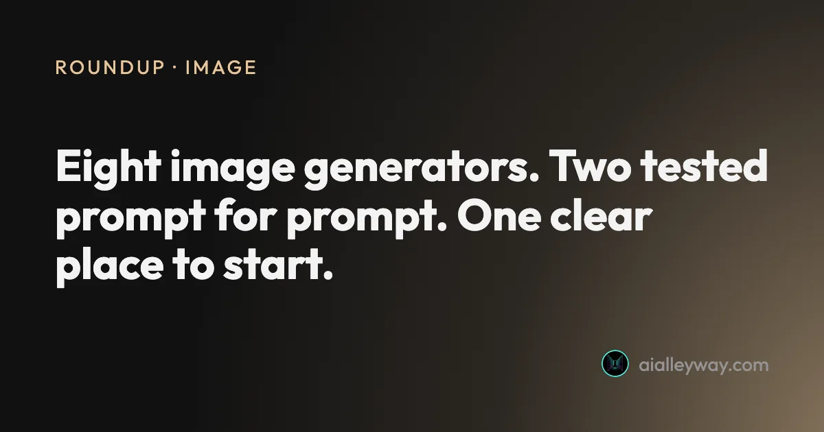 Roundup: Best AI Image Generator: 8 Picks, Two Tested Head to Head