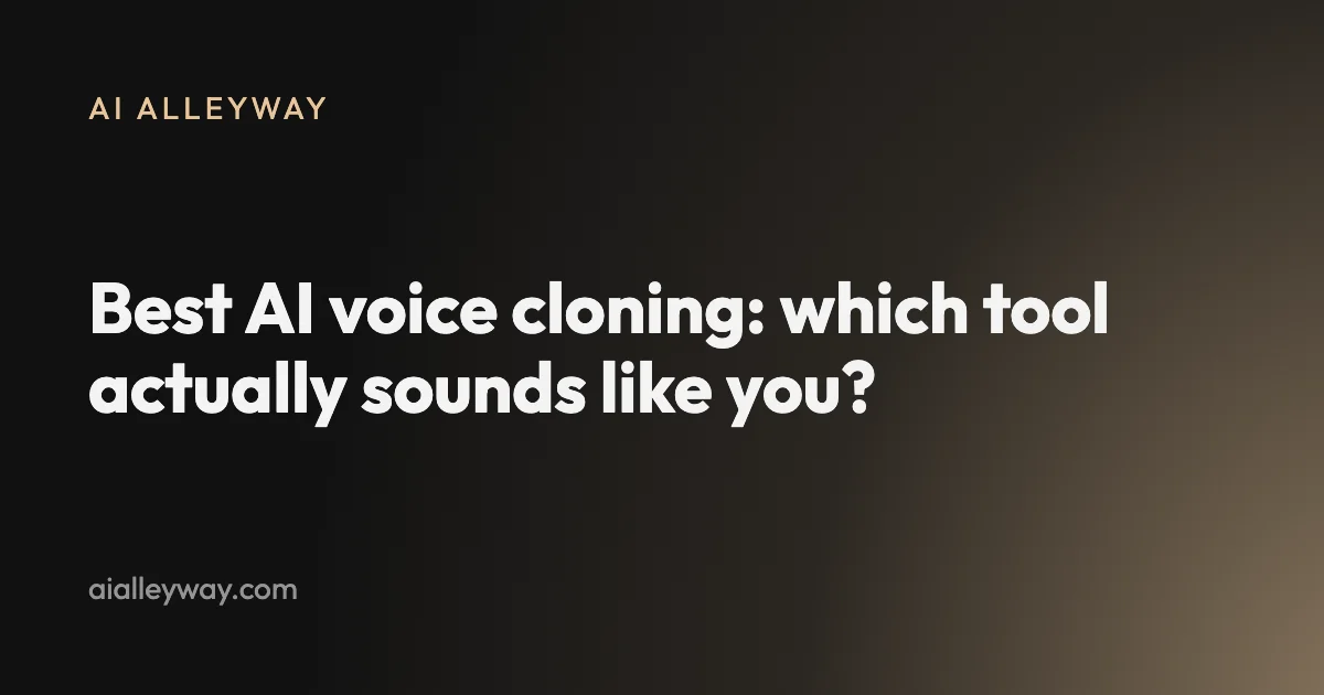 Roundup: Best AI voice cloning: which tool actually sounds like you?