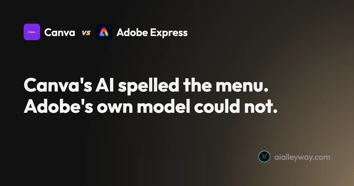 Comparison: Canva vs Adobe Express: Same Prompts, Opposite Strengths