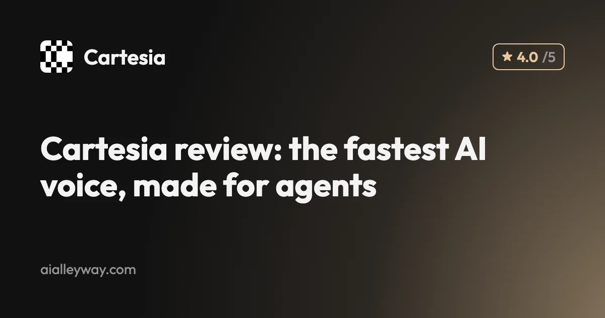 Cartesia review: the fastest AI voice, made for agents