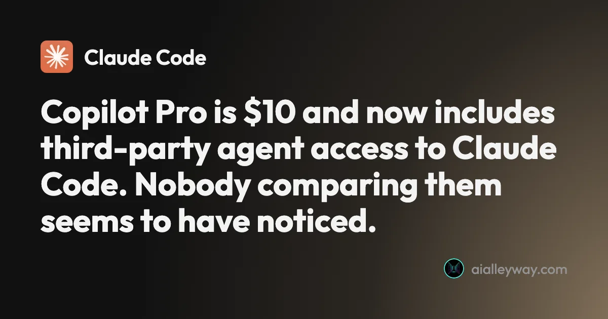 Comparison: Claude Code vs Copilot: $10 now buys you both