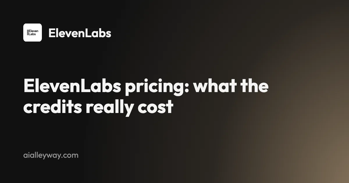 ElevenLabs pricing: what the credits really cost