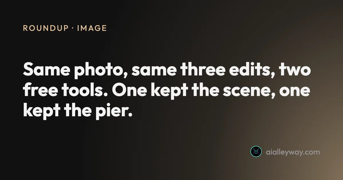 Roundup: Free AI Photo Editor: 3 Edits on 2 Tools, 5 Ranked