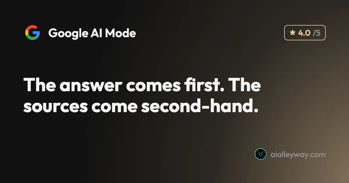 Google AI Mode review: free, current and loose with its sources