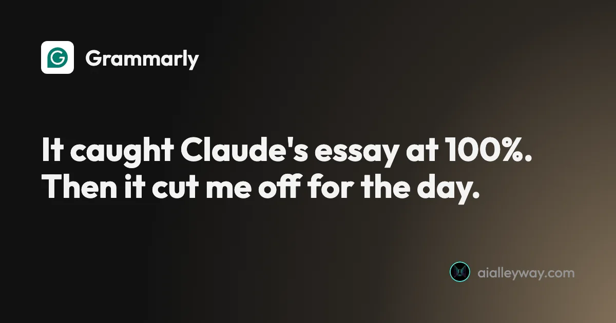 Grammarly AI detector: I tested it, and the #1 claim is stale