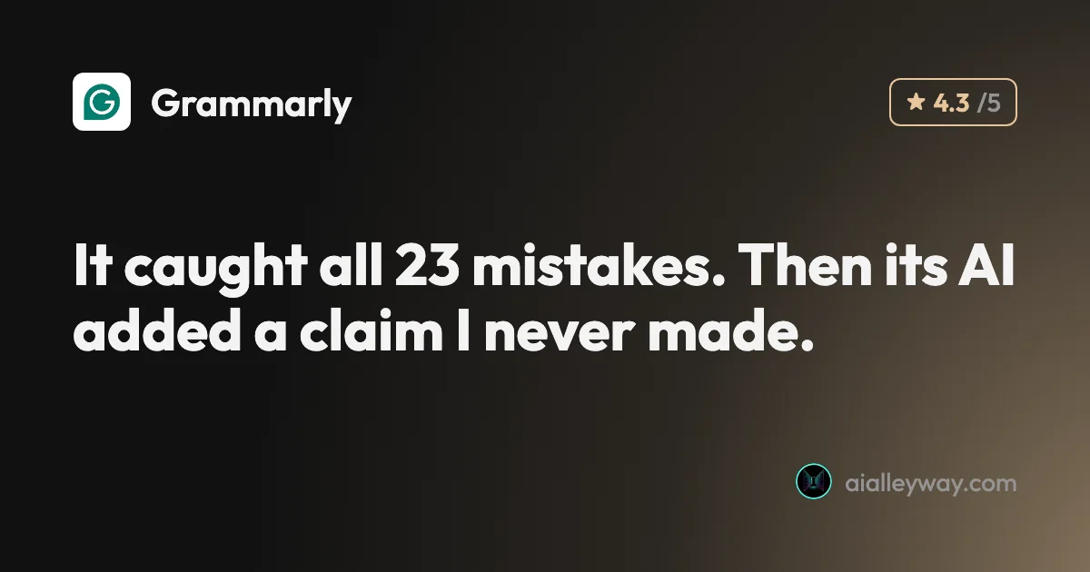 Grammarly review: a near-perfect checker with a pushy AI