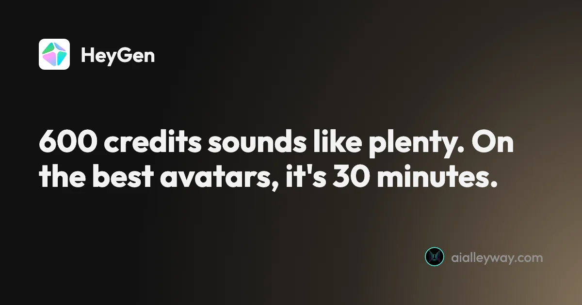 Guide: HeyGen pricing: what the credits really cost