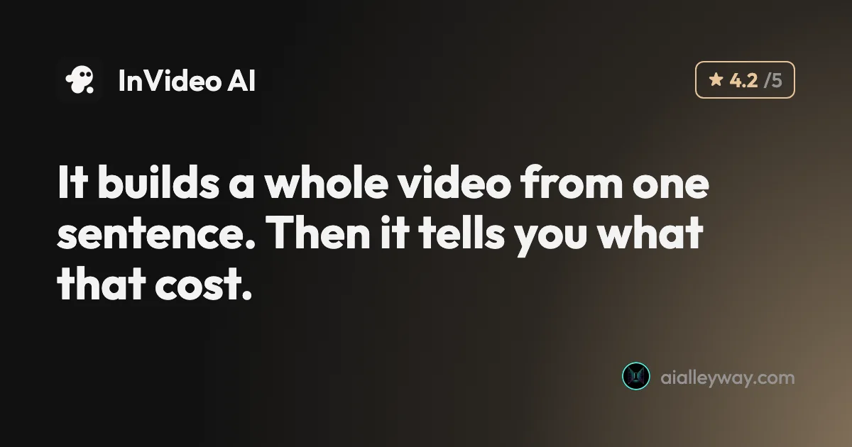 InVideo AI review: the fastest prompt-to-video, at a price