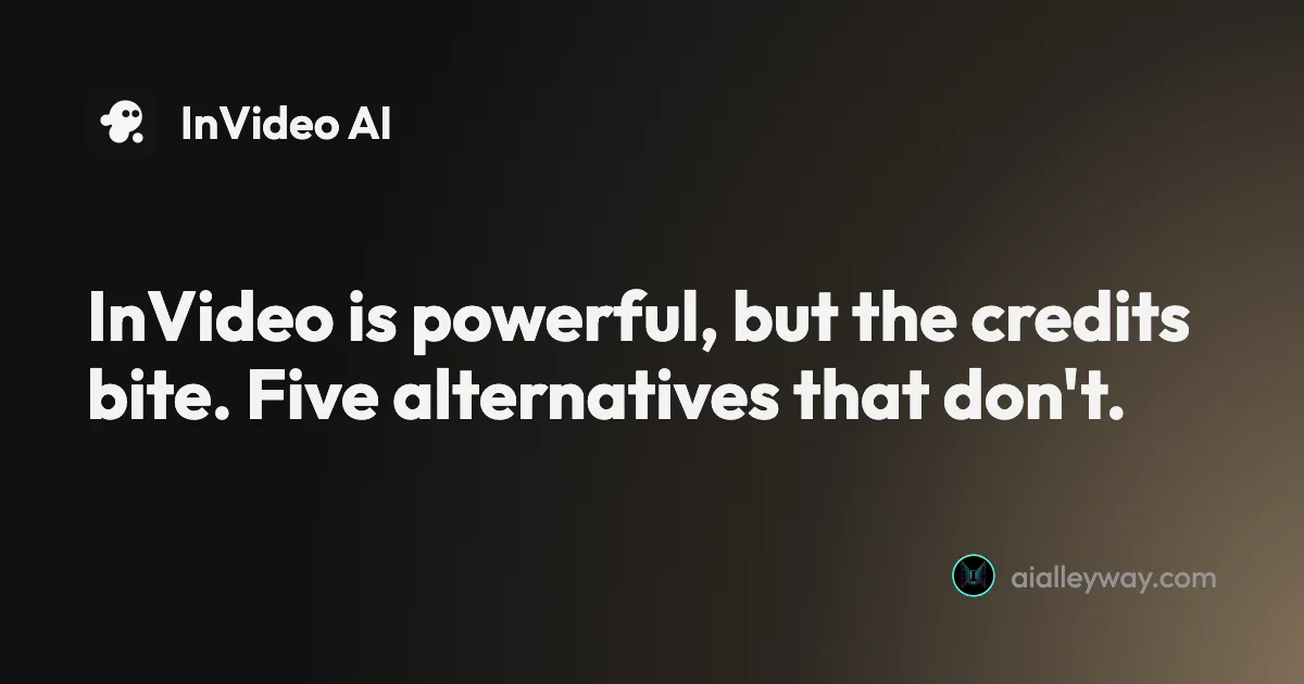 Roundup: The 5 best InVideo AI alternatives, ranked by job