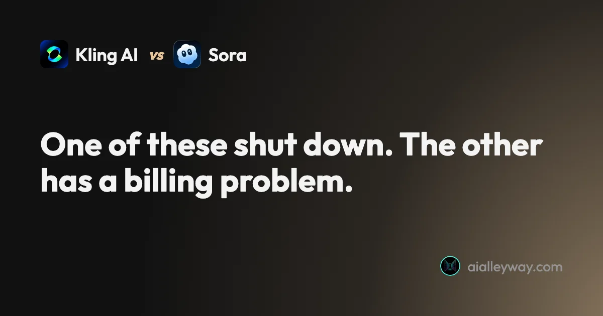 Comparison: Kling vs Sora: One Shut Down, the Other Didn't