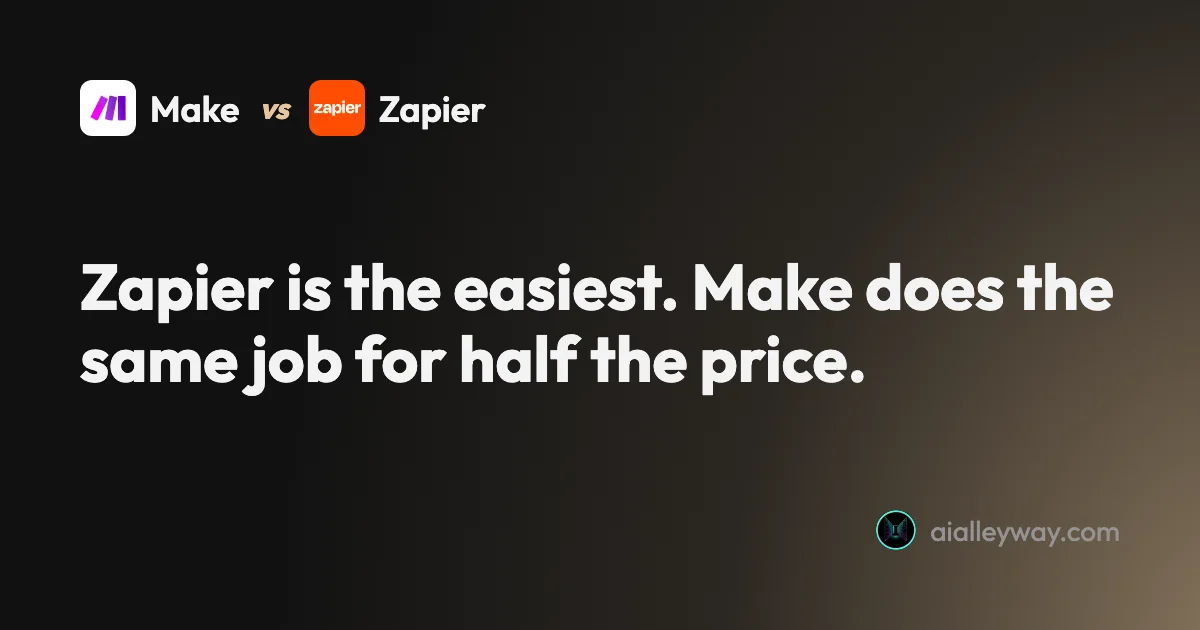 Comparison: Make vs Zapier: which is cheaper, and which is easier?