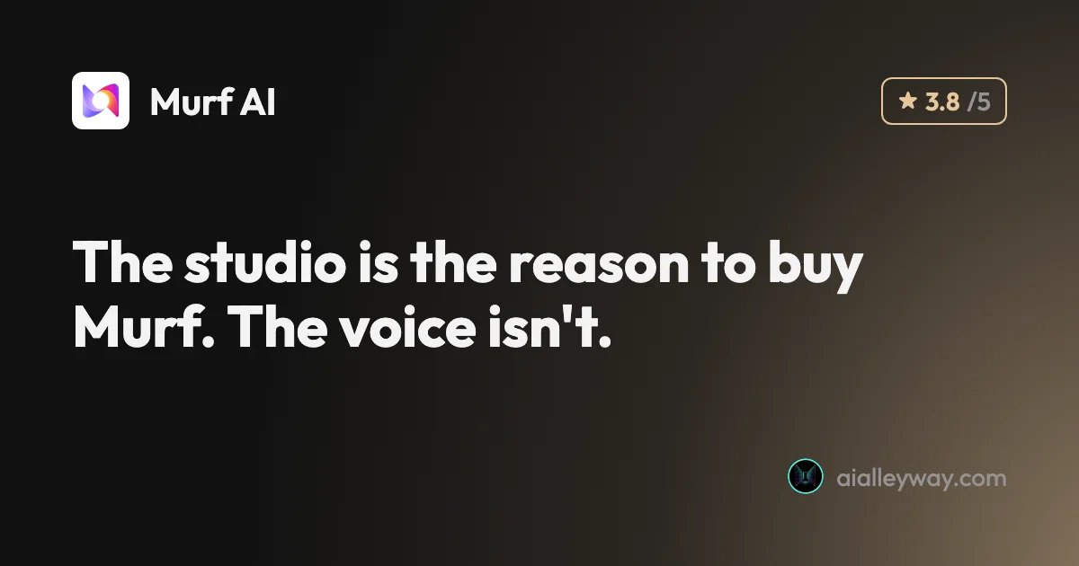 Review: Murf AI review: the studio sells it, not the voice