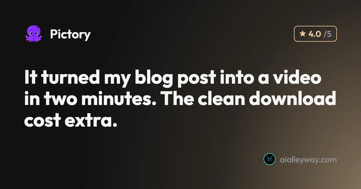 Review: Pictory AI review: fast blog-to-video, real trade-offs