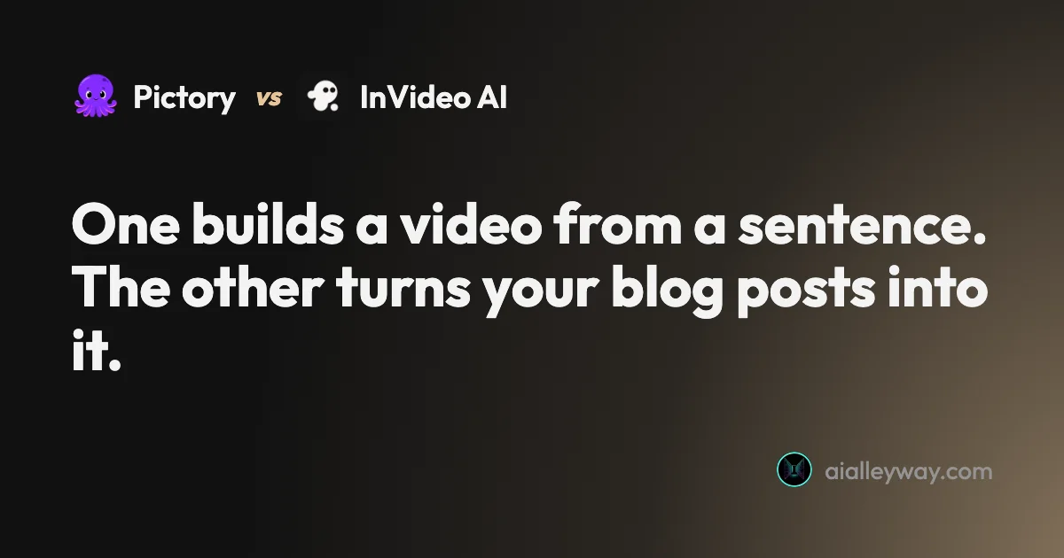 Comparison: Pictory vs InVideo: I tested both — here's which wins
