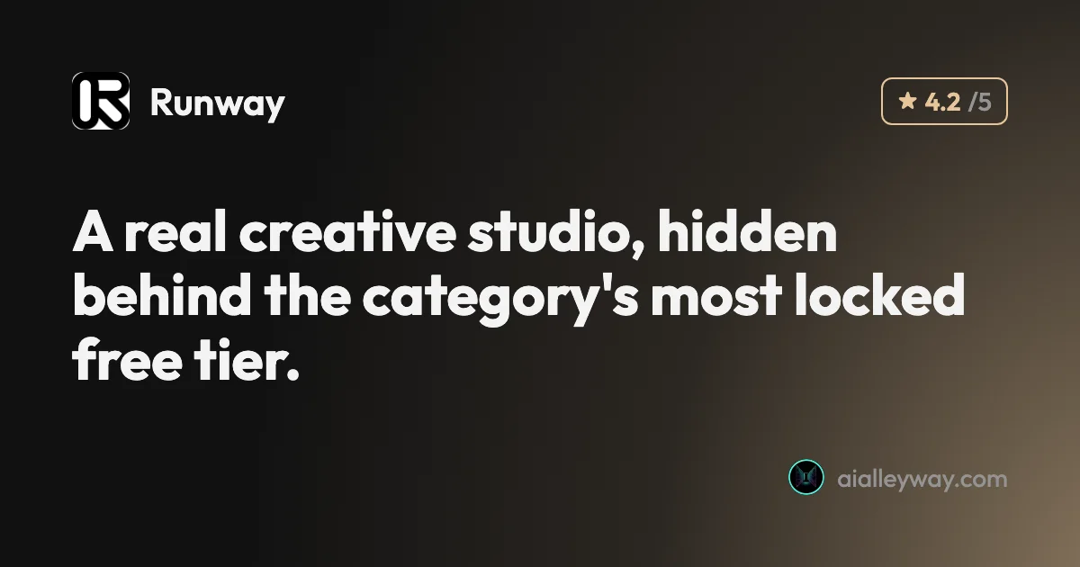 Review: Runway AI Review: Best Editing Suite, Most Locked Free Tier