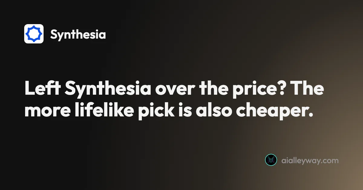Roundup: Synthesia alternatives: cheaper, or more lifelike?