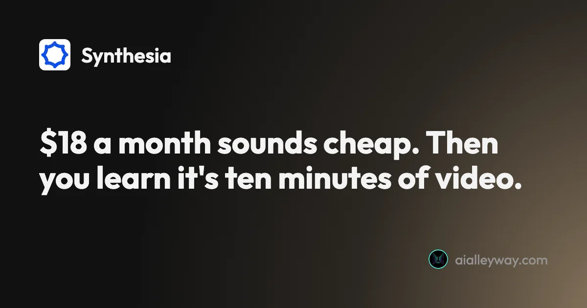 Guide: Synthesia pricing: what the minutes really cost